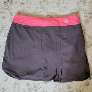 Tuff Athletics Gray and Pink Hybrid Athletic Shorts Skorts Women's Small 250083
